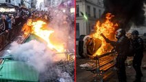 Fransa, Paris'i savaş alanına çeviren gösterileri daha da körükleyecek kararından geri adım attı