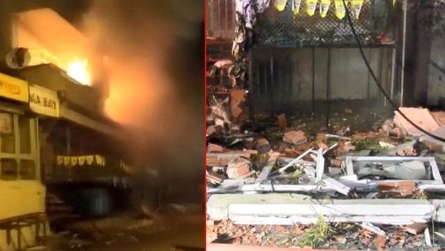 Ev sahibiyle tartışan kiracı evi ateşe verdi, bina alev topuna döndü