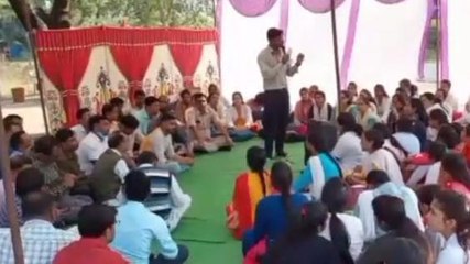 खंडवा : संविदाकर्मीयो की हड़ताल ने बिगाड़ी स्वास्थ व्यवस्था, सेवाएं प्रभावित