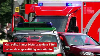 Wie regiert man richtig, wenn man ein Verbrechen beobachtet hat