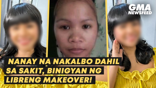 Nanay na nakalbo dahil sa sakit, binigyan ng libreng makeover! | GMA News Feed