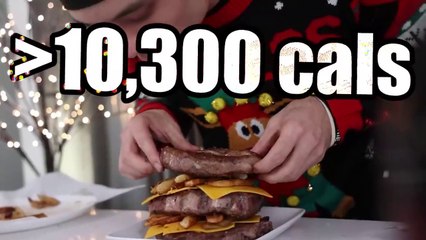 Massive A5 WAGYU steak REVERSE Sandwich (_10,000 calories)