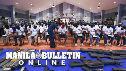 55 alleged former members of CPP-NPA-NDF surrendered their firearms and pledged alliance to the government