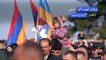 آلاف المتظاهرين في ناغورني قره باغ ضدّ إغلاق ممر حيوي باتجاه أرمينيا (ا ف ب)