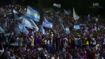 Argetina: unbelievable! lionel messi & argetina celebrating  with  5 million fans