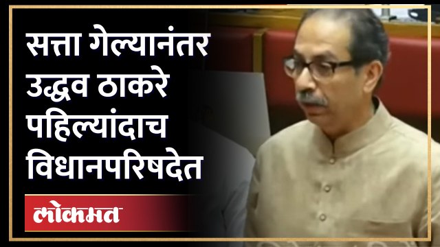 सत्ता गेल्यानंतर उद्धव ठाकरे पहिल्यांदाच विधानपरिषदेत Uddhav Thackeray on Border Issue in Assembly