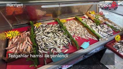 Tezgahlar hamsi ile şenlendi