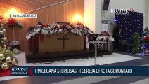 Tim Gegana Sterilisasi 11 Gereja di Kota Gorontalo