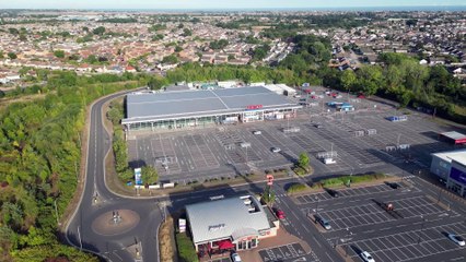 My DJI Mini 3 pro drone flying around Tesco Clacton On Sea Essex