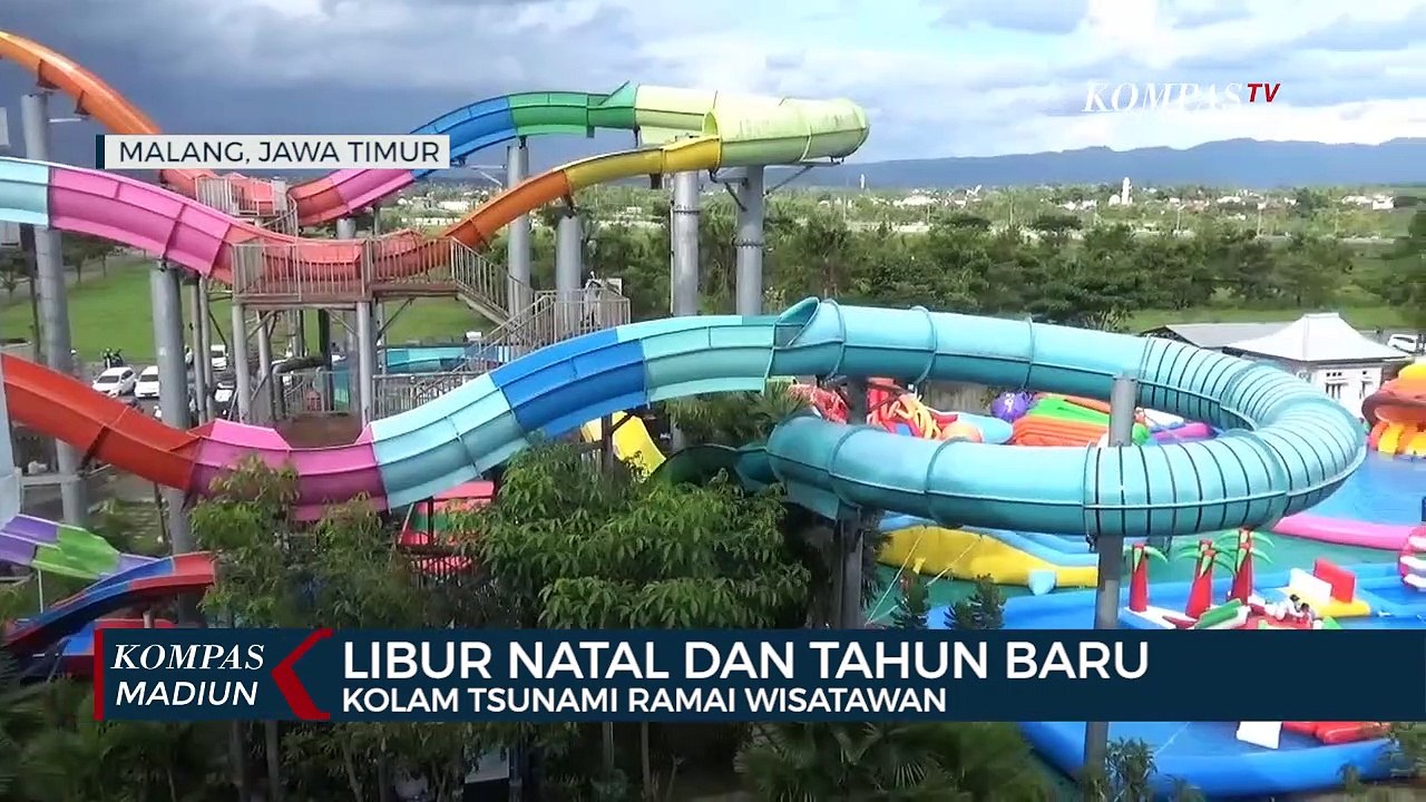 Libur Natal Dan Tahun Baru, Kolam Tsunami Ramai Wisatawan