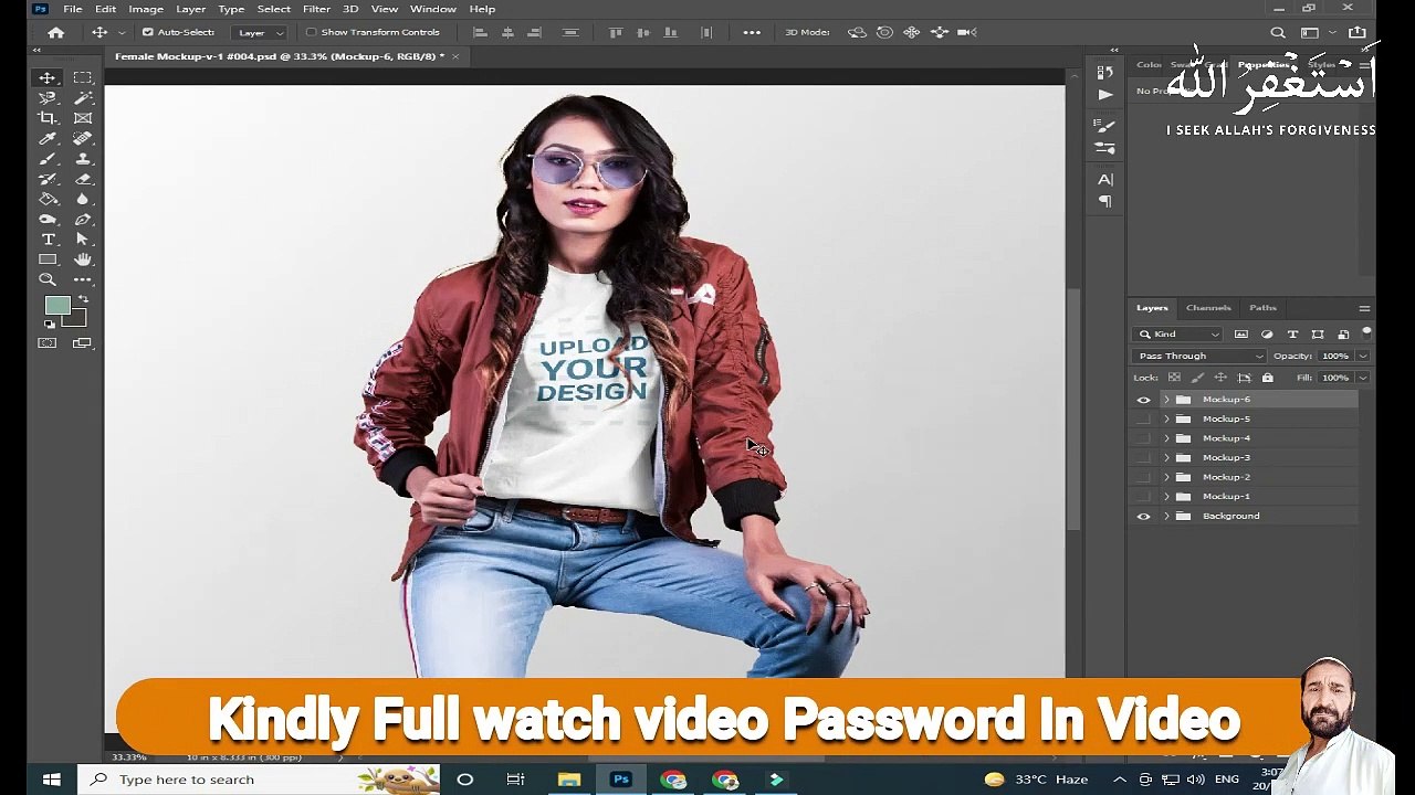 Female T-Shirt Mockup In PSD Files Free Download _ T Shirt Mockup _ By Yousuf Graphics