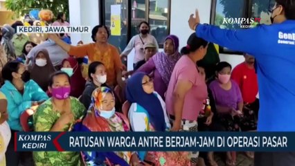 Sembako Mahal, Warga Rela Antre Berjam-jam demi Operasi Pasar