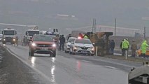 Diyarbakır’da zırhlı askeri araç devrildi