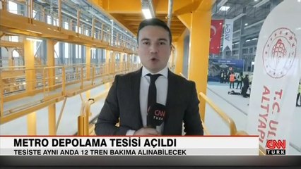 Metro depolama tesisi açıldı