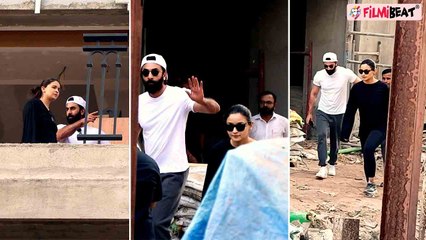 Alia Bhatt-Ranbir Kapoor अपने नए Bungalow के काम को देखने पहुंचे, Video Viral! | FilmiBeat