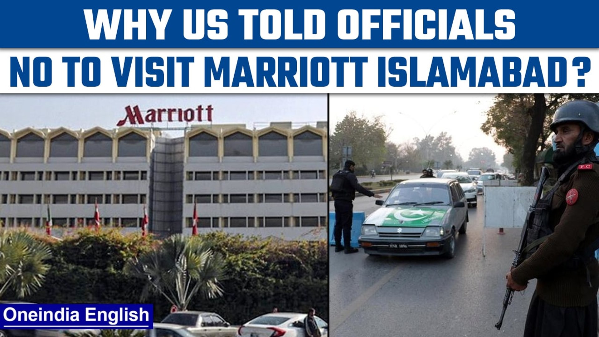 ⁣US embassy issues alert against Marriott Hotel in Islamabad| Oneindia News *News