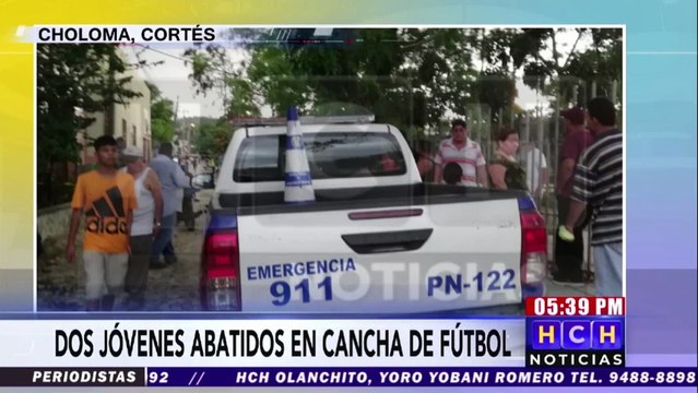 Sicarios le quitan la vida a dos jóvenes en una cancha en Choloma, Cortés