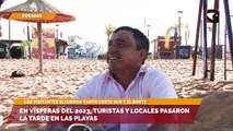 En vísperas del 2023, turistas y locales pasaron la tarde en las playas