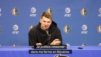 Mavericks - Doncic : "Je préfère retourner dans ma ferme en Slovénie"