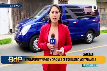 下载视频: Walter Ayala: Fiscalía interviene vivienda y oficinas del exministro de Defensa