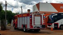 Chamas têm início em chaminé de restaurante na BR-277