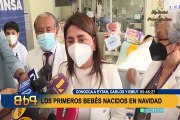 Tres bebés nacieron a los pocos minutos de Navidad en hospitales de EsSalud en Lima y Callao