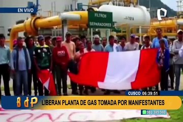 Fuerzas del orden recuperan planta de gas natural de Kepashiato: se reportó dos heridos