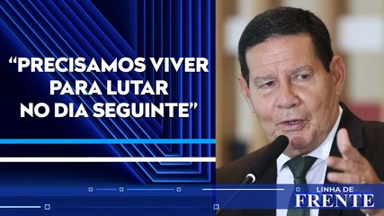 No Twitter, Hamilton Mourão critica pedidos populares de intervenção militar | LINHA DE FRENTE