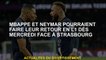 Mbappé et Neymar pourraient retourner à L1 mercredi contre Strasbourg