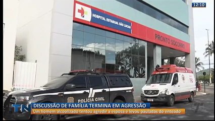 Discussão de família termina em agressão