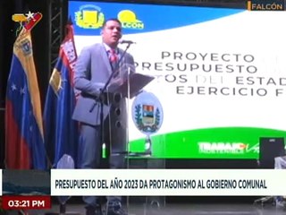 Falcón | Proyecto de Ley de Ingreso y Gasto 2022 da protagonismo al Gobierno Comunal