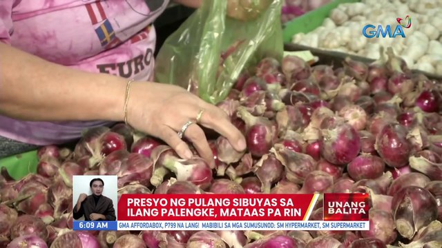 Presyo ng pulang sibuyas sa ilang palengke, mataas pa rin | UB