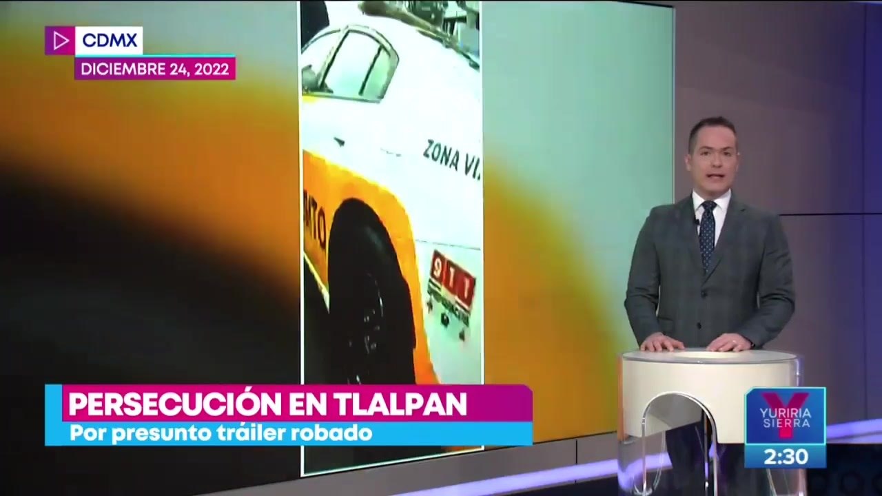 Persecución de supuesto tráiler robado termina en balacera en CDMX