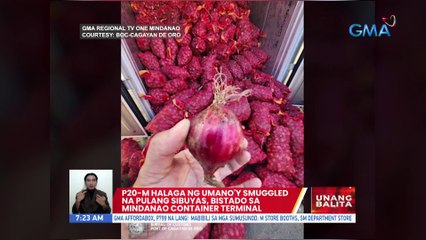 P20-M halaga ng umano'y smuggled na pulang sibuyas, bistado sa Mindanao Container Terminal | UB