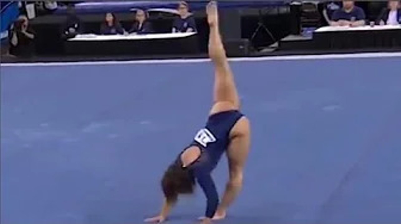 La routine sensationnelle au sol de Katelyn Ohashi au championnat de gymnastique