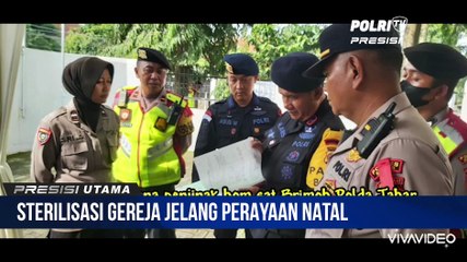 Berikan Kenyamanan Umat Kristiani, Polres Subang Polda Jabar Sterilisasi Gereja Libatkan Penjinak Bom