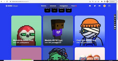 Get free nft from dosi and get BLUECHIP OPENSEA NFT