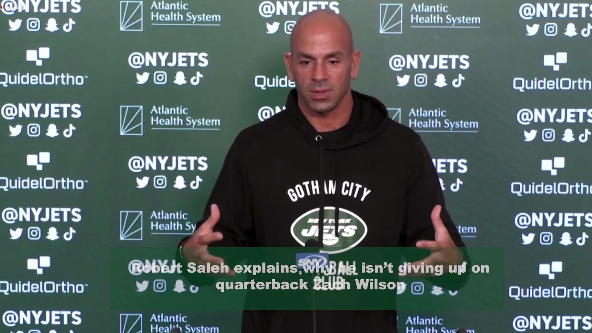 Jets Robert Saleh Explains Why He Isnt Giving Up on Zach Wilson