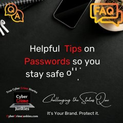 HELPFUL PASSWORD HINTS. BEST PRACTICES.