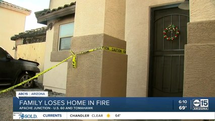Family loses home in fire in Apache Junction