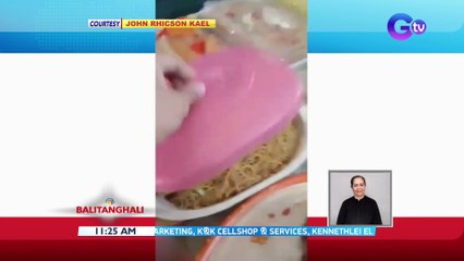 "Bring Your Own Food" christmas party ng mga estudyante, kinaaliwan dahil sa dami ng handang pansit | BT