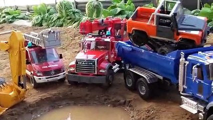Exciting Rescue & Construction Toy Trucks for Kids 🚒🚜 | Fun Cartoon Video