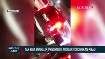 Pengemudi Pajero Todongkan Pisau ke Pengendara Lain Lantaran Tak Diberi Jalan!