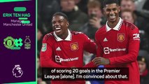 Rashford can be 20 goal a season striker - ten Hag