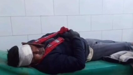 पीलीभीत:आवारा सांड को बचाने के प्रयास में बाइक सवार युवक गिरकर हुआ घायल