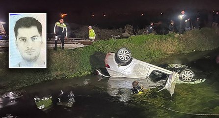 Antalya’da otomobil sulama kanalına uçtu: 1 ölü