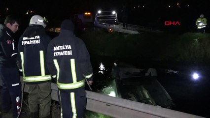 Otomobil sulama kanalına düştü: 1 ölü