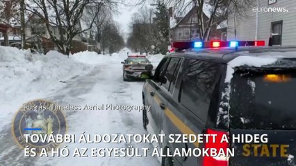 Újabb áldozatokat szedett a fagy és a hó az Egyesült Államokban