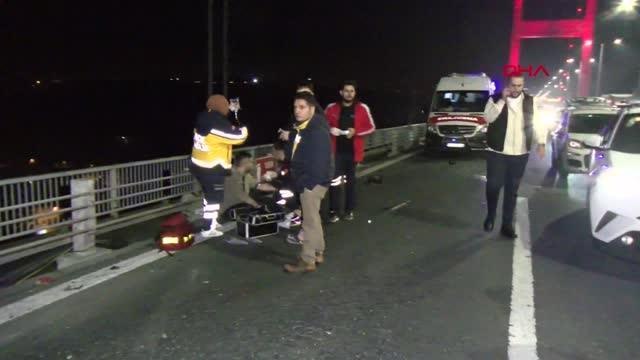 FATİH SULTAN MEHMET KÖPRÜSÜ'NDE ZİNCİRLEME KAZA: 3 YARALI