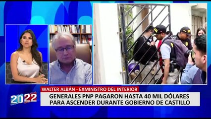 Walter Albán: “Ya habían indicios de que había un manoseo en la policía”